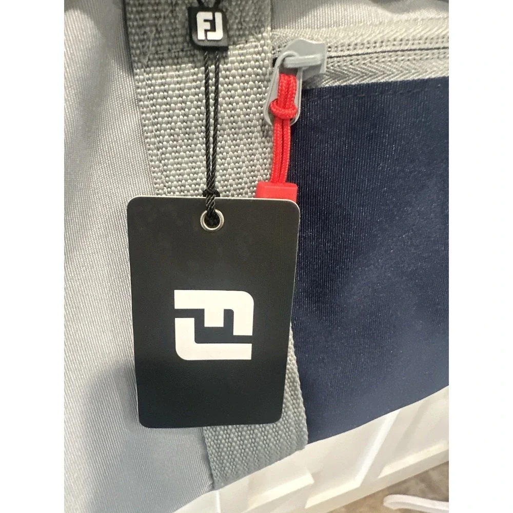 FOOTJOY FJ BARREL DUFFLE BAG TRAVEL GEAR GRAY/NAVY 10